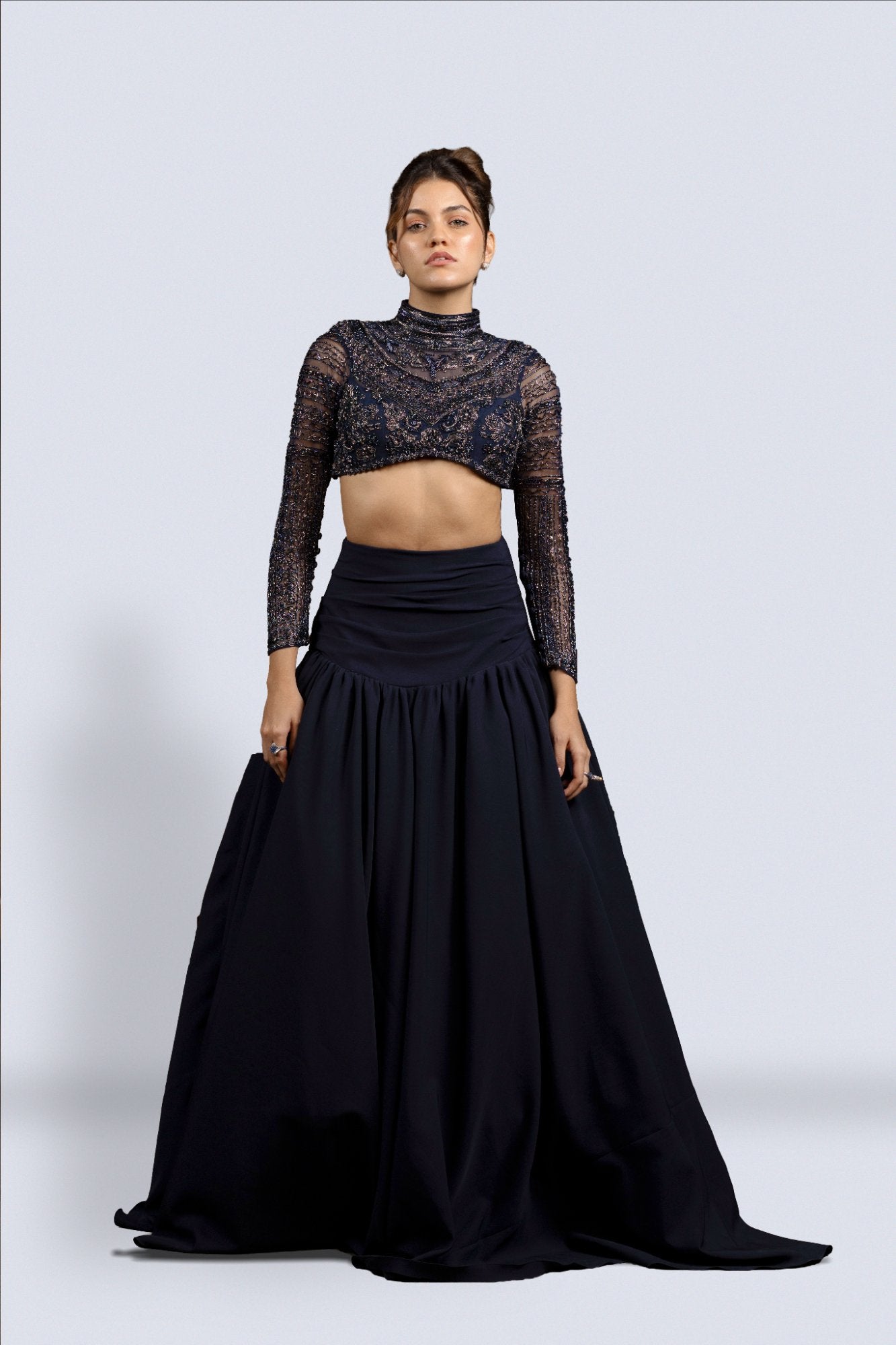 The Azure Muse Skirt Set