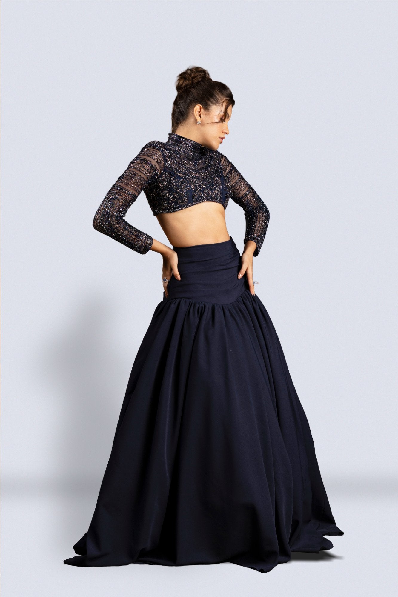 The Azure Muse Skirt Set